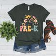 Wildflower Pre-K Preschool Team Floral Teacher Girls Women's Heather T-Shirt Heather Forest Wildflower Pre-K Preschool Team Floral Teacher Girls Women's Heather T-Shirt Heather Forest