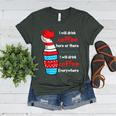 I Will Drink Coffee Here Or There Teacher Teaching Women's Heather T-Shirt Heather Forest