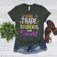 Will Trade Students For Candy Teacher Cute Halloween Costume Women's Heather T-Shirt Heather Forest