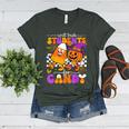 Will Trade Students For Candy Teacher Halloween Women's Heather T-Shirt Heather Forest