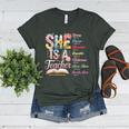 Women Bible Verse Christian Teacher God Says Back To School Women's Heather T-Shirt Heather Forest Women Bible Verse Christian Teacher God Says Back To School Women's Heather T-Shirt Heather Forest