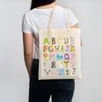 ABC Animals Alphabet Graphic Boys Girls Kindergarten Teacher Canvas Tote Bag, trending gift ABC Animals Alphabet Graphic Boys Girls Kindergarten Teacher Canvas Tote Bag, trending gift