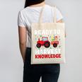 Back To School Teacher Farming Tractor Farmer Kids 100th Day Canvas Tote Bag, trending gift
