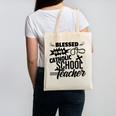 Blessed To Be A Catholic School Teacher Christian Teaching Canvas Tote Bag, trending gift Blessed To Be A Catholic School Teacher Christian Teaching Canvas Tote Bag, trending gift