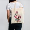 Book Lover Cute Flamingo Reading Teacher Librarian Women Canvas Tote Bag, trending gift