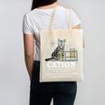 Cation Chemistry Humor Science Teacher Cat Pun Canvas Tote Bag, Science Teacher Gifts, trending gift