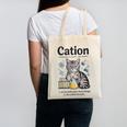 Cation Shirt Cat Science Chemistry Teacher Chemist Pun Canvas Tote Bag, Science Teacher Gifts, trending gift