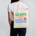 Chaos But Make It Academic Teacher Back To School Canvas Tote Bag, trending gift Chaos But Make It Academic Teacher Back To School Canvas Tote Bag, trending gift