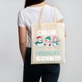 Chillin' With My Preschool Snowmies Teacher Christmas Men Women Kids Canvas Tote Bag, trending gift