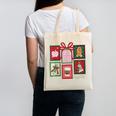 Christmas Teacher Stamps Canvas Tote Bag, trending gift