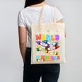 Color The World With Kindness Crayon Positivity Teacher Canvas Tote Bag, trending gift