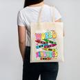 Color The World With Kindness Teacher Back To School Canvas Tote Bag, trending gift