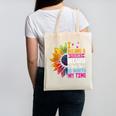Cute I Became A Teacher Because Your Life Is Worth My Time Canvas Tote Bag, trending gift