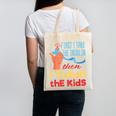 Diabetic Teacher Diabetes Awareness Insulin Blue Ribbon Canvas Tote Bag, trending gift