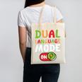 Dual Language Teacher Bilingual Teacher Canvas Tote Bag, trending gift Dual Language Teacher Bilingual Teacher Canvas Tote Bag, trending gift