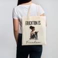 Education Is Freedom Teacher Books Black History Month Canvas Tote Bag, History Teacher Gifts, trending gift