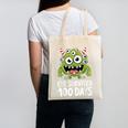 Eye Survived 100 Days Of School Monster Lover Teacher Kids Canvas Tote Bag, trending gift