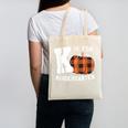 Fall Kindergarten Teacher K Is For Buffalo Plaid Pumpkin Canvas Tote Bag, trending gift Fall Kindergarten Teacher K Is For Buffalo Plaid Pumpkin Canvas Tote Bag, trending gift
