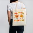 Fall In Love With Learning Autumn Pumpkin Fall Teacher Kids Canvas Tote Bag, trending gift