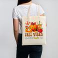 Fall Vibes Costume Teacher Thanksgiving Leopard Gnome Canvas Tote Bag, trending gift