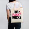 Our Flock Rocks Flamingo Mother's Day Teacher Canvas Tote Bag, trending gift Our Flock Rocks Flamingo Mother's Day Teacher Canvas Tote Bag, trending gift