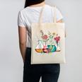 Floral Beakers Chemistry Lab Teacher Canvas Tote Bag, trending gift Floral Beakers Chemistry Lab Teacher Canvas Tote Bag, trending gift