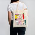 Fri-Yay Happy Friday Lovers Teacher Weekend Women Canvas Tote Bag, trending gift