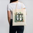 Ghost Plant Library Halloween Reading Books Teacher Vintage Canvas Tote Bag, trending gift