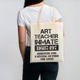Halloween Art Teacher Prisoner Costume Canvas Tote Bag, trending gift Halloween Art Teacher Prisoner Costume Canvas Tote Bag, trending gift