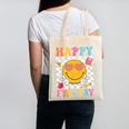 Happy Fri-Yay Groovy Teacher Friday Weekend Fri Yay Canvas Tote Bag, Groovy Teacher Gifts, trending gift