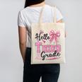 Hello Third Grade First Day Of School Coquette Teacher Girl Canvas Tote Bag, First Grade Teacher Gifts, trending gift Hello Third Grade First Day Of School Coquette Teacher Girl Canvas Tote Bag, First Grade Teacher Gifts, trending gift