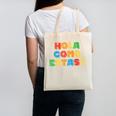 Hola Como Estas Spanish Teacher Fiesta Party Banners Canvas Tote Bag, trending gift Hola Como Estas Spanish Teacher Fiesta Party Banners Canvas Tote Bag, trending gift