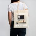 I'Ll Just Wait Until It's Quiet Skeleton Teacher Halloween Canvas Tote Bag, trending gift