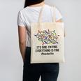 It's Fine I'm Fine Christmas Lights Teacher Xmas Canvas Tote Bag, trending gift It's Fine I'm Fine Christmas Lights Teacher Xmas Canvas Tote Bag, trending gift
