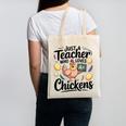 Just a Teacher Who Loves Chickens Chicken Farm Animal Lover Canvas Tote Bag, trending gift