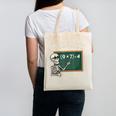 Do The Math 67 Meme Joke Halloween Skeleton Math Teacher Canvas Tote Bag, trending gift