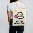 Nerdy Hey You Dropped This Brain Math Teacher Canvas Tote Bag, trending gift
