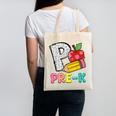 P Is For Pre-K Teacher Pencil Apple Back To School Canvas Tote Bag, trending gift P Is For Pre-K Teacher Pencil Apple Back To School Canvas Tote Bag, trending gift