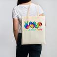 Peace Love Physical Education Tie Dye Sports PE Teacher Canvas Tote Bag, Pe Teacher Gifts, trending gift