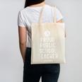 Proud Public School Teacher Red For Ed California Men Women Kids Canvas Tote Bag, trending gift