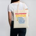 Relationship Status Single Married Hot Teacher Canvas Tote Bag, trending gift