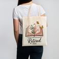 Retired 2025 A New Chapter Begins Retirement Teacher Book Canvas Tote Bag, trending gift