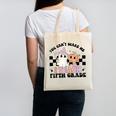 Retro You Can't Scare Me I Teach 5th Grade Teacher Halloween Canvas Tote Bag, trending gift