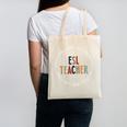 Retro ESL Teacher Teach Multilingual Learners Team Canvas Tote Bag, Esl Teacher Gifts, trending gift