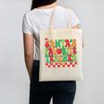 Santas Favorite Teacher Retro Groovy Christmas Xmas Women Canvas Tote Bag, Groovy Teacher Gifts, trending gift