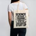 Science Because Figuring Things Out Teacher Scientific Adult Canvas Tote Bag, Science Teacher Gifts, trending gift