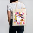 Spooky Teacher Ghost Pencil Teach Halloween Teacher Canvas Tote Bag, trending gift