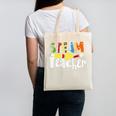 Steam Teacher Science Tech Engineering Arts Maker Canvas Tote Bag, Science Teacher Gifts, trending gift