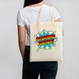 Superhero Teacher Retro Comic Teaching Superpower Canvas Tote Bag, trending gift