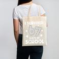 I Survived 67 Days Of School Teachers Students Canvas Tote Bag, trending gift